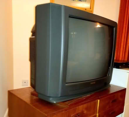 Photo of free Toshiba TV set 2573DB, 24-inch screen, approx 30 years old (Cratfield IP19) #1