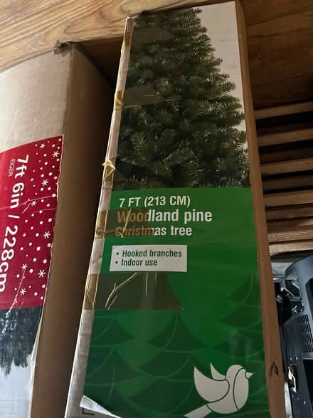 Photo of free 7ft Christmas Tree in box (Macclesfield SK10) #1