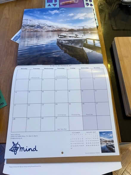 Photo of free Lakes themed calendar (Wollaton NG8) #2