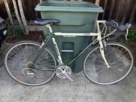 Photo of free Bianchi Eros road bike (94086, downtown Sunnyvale) #1