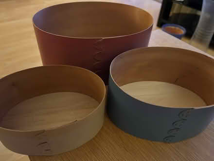 Photo of free Trio of oval storage boxes (Barkham RG41) #2