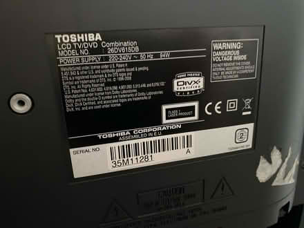 Photo of free Toshiba tv (BH21 3) #2