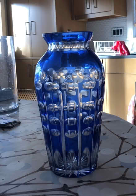 Photo of free 11 in Cut glass vase (West Cambridge) #1