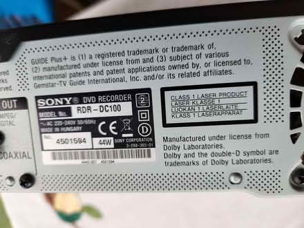 Photo of free Sony DVD Player/recorder (Radbrook Green SY3) #1