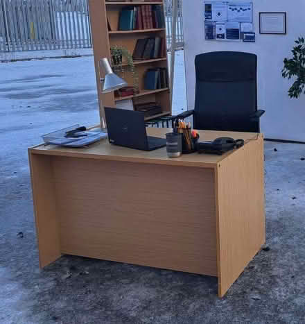 Photo of free Wood-effect desk (Musselburgh EH21) #4
