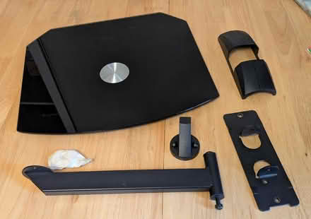 Photo of free Black glass media box shelf (Reading West RG1) #1