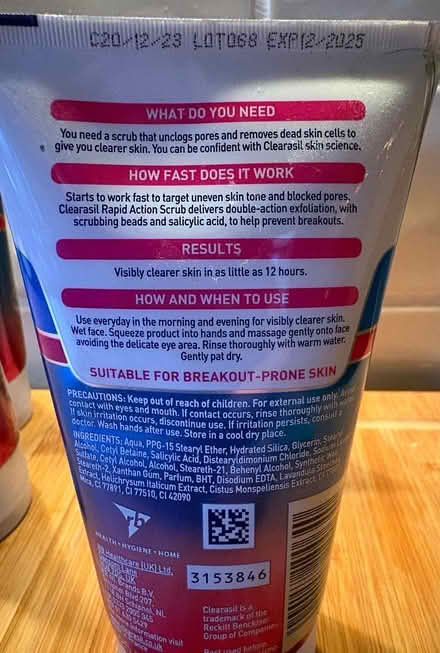 Photo of free Clearasil face wash (GL5) #3