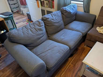 Photo of free Blue 3-4 Seater Couch (146th & Amsterdam Ave) #4