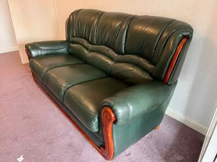 Photo of free Leather 3 seater sofas x 2 (CO15 Clacton on Sea) #2