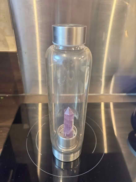 Photo of free Glass amethyst drink bottle (Dawlish Devon EX7) #1