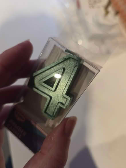 Photo of free Metallic Green 4 Birthday Candle (Prestwich M25) #1