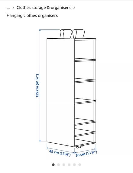 Photo of free Ikea hanging organiser (OX26) #2