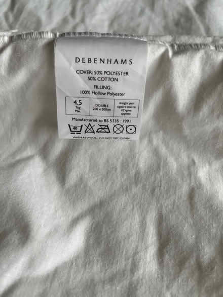 Photo of free Double 4.5 tog duvet (Moseley B13) #2