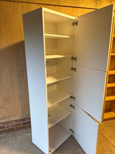 Photo of free Tall white cabinet (Little Whelnetham) #3