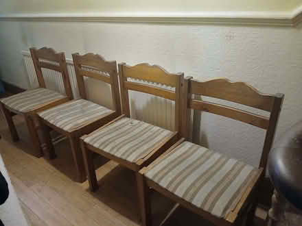 Photo of free 4 dining chairs (Fulham SW6) #1