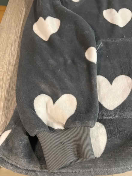 Photo of free Grey Oversized Blanket Hoodie with Heart Design (Southsea PO4) #4
