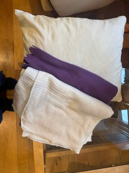 Photo of free IKEA Pillow and Two IKEA Blankets (N1 1 BX) #1