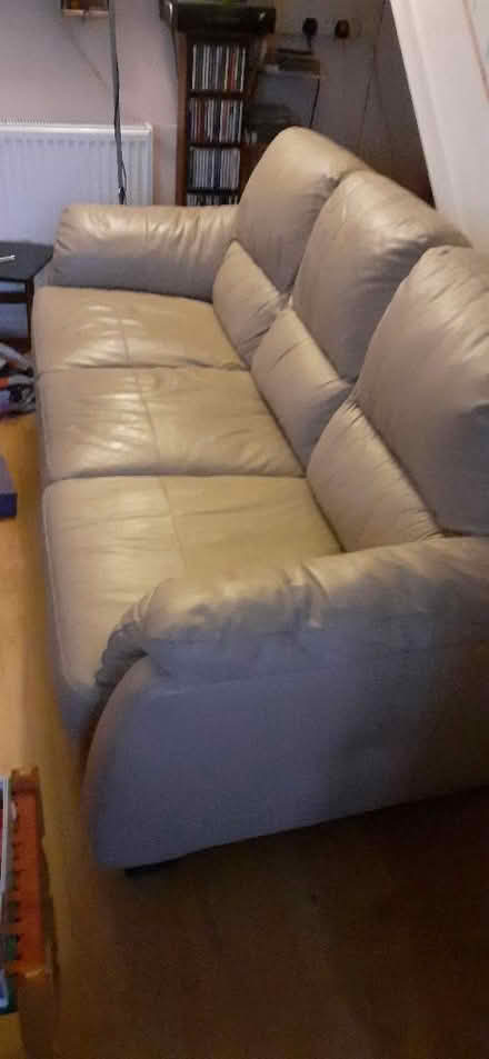 Photo of free 3 seat leather sofa (Theale RG7) #1