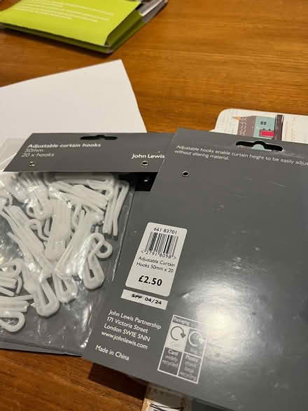 Photo of free Adjustable curtain hooks (Prestwood) #1