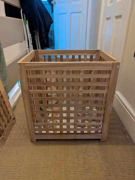 Photo of free Wooden laundry basket (London fields E8) #2