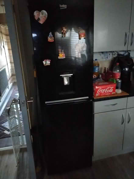 Photo of free Black Gloss Fridgefreezer half/half (CH42) #1