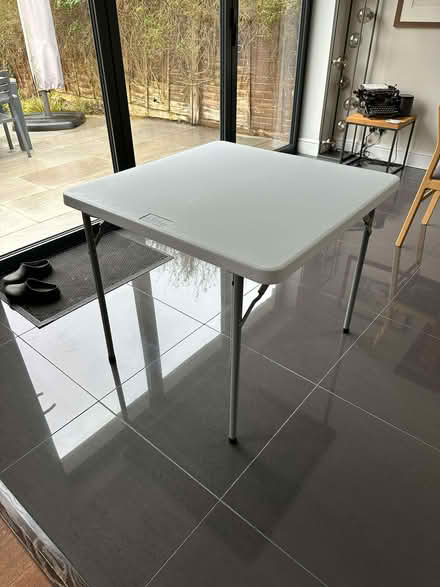 Photo of free Folding Table Indoor/ Outdoor (34" x 34") (Cox Green SL6) #1