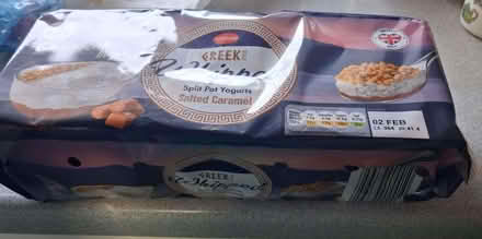 Photo of free Unopened packet of 6 Greek Whipped Salted Caramel yogurts (Cleveleys FY5) #1