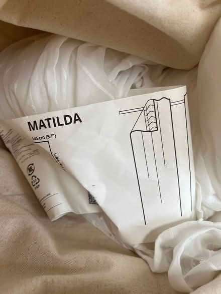 Photo of free New IKEA Matilda sheer curtains (W3 Acton) #1