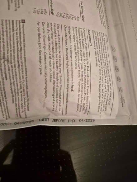 Photo of free Protein powder (Preston Park area BN1) #2