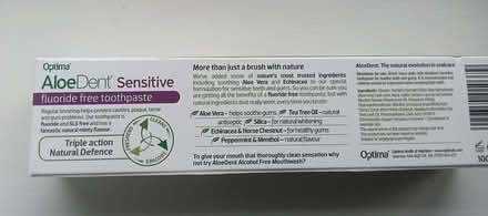 Photo of free Aloe Dent, sensitive toothpaste, fluoride (Westbury Fields BS9) #2