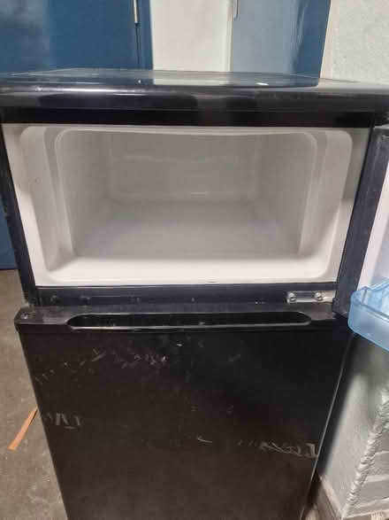 Photo of free Double bed base.2 kitchen high chairs. 1 small fridge freeze (Hanworth TW4) #3