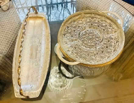 Photo of free Silver sandwich tray and snack tray (Earls Court SW10) #1