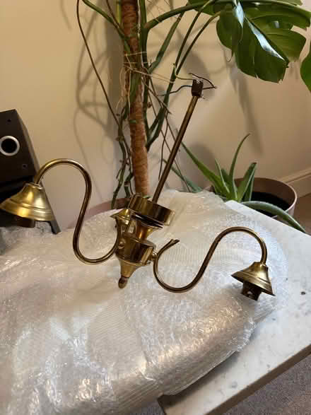Photo of free Vintage brass ceiling lamp (GU14) #1