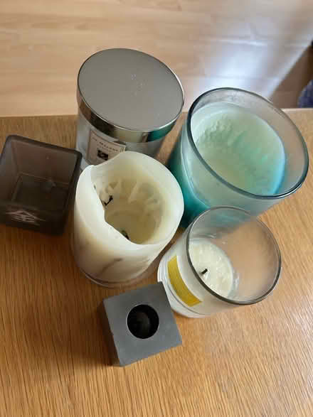 Photo of free Assorted candles/jars/holders (Barkham RG41) #1