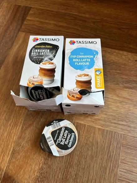 Photo of free Tassimo pods (cinnamon roll latte) (Abingdon OX14) #1