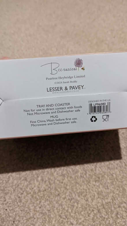 Photo of free Fine china mug and coaster and tray (Queens Park MK40) #4