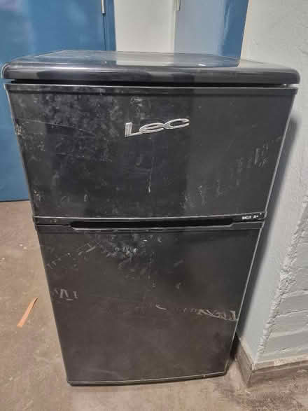 Photo of free Double bed base.2 kitchen high chairs. 1 small fridge freeze (Hanworth TW4) #4
