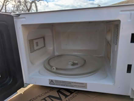 Photo of free Simple white microwave (Duddingston, EH8) #3