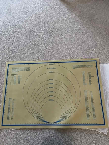 Photo of free Non slip silicone pastry mat (Letchworth garden city SG6) #1