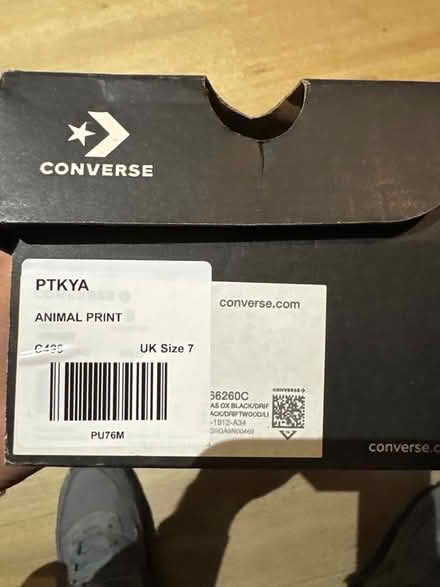 Photo of free Women’s converse size 7 (CR7) #2