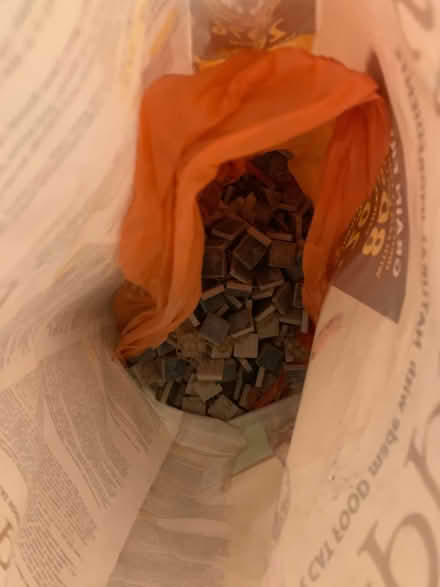 Photo of free Bag of blue mosaic tiles Hanover (Hanover BN2) #2