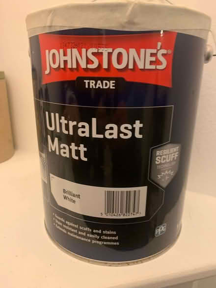 Photo of free 5 Litre Matt White Paint (East Dulwich SE22) #1