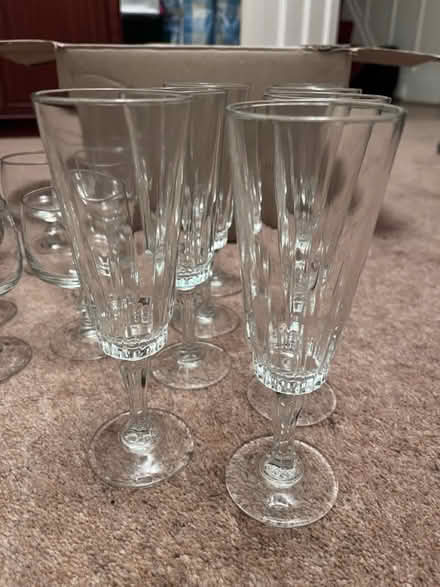 Photo of free Assorted wine and champagne glasses (Garston, Watford, Herts WD25) #2