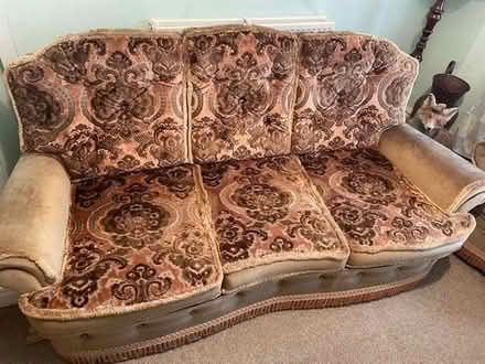 Photo of free 3 seater sofa & 2 arm chairs (Greaves LA1) #1