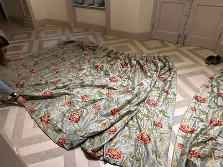 Photo of free Silk curtains (Banstead SM7) #1