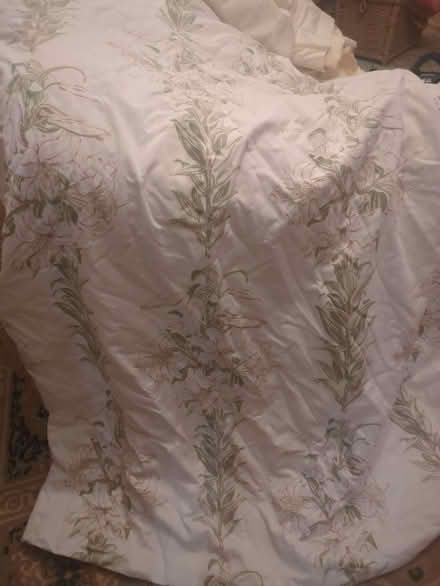 Photo of free Pair of Floor length interlined French pleat curtains (Malvern Wells WR14) #2