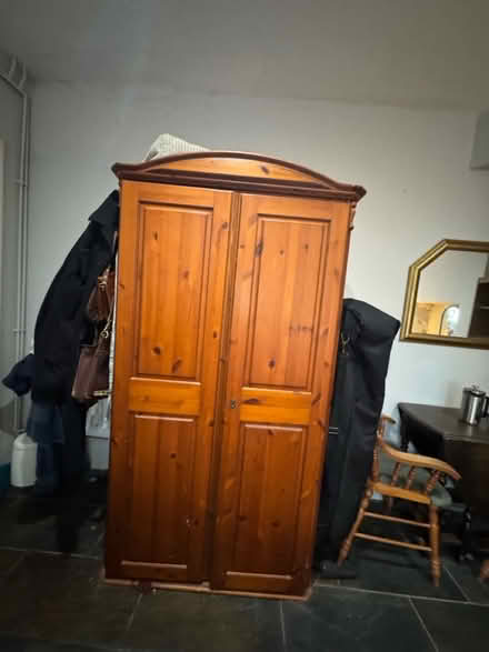 Photo of free Wooden double door wardrobe (New Cross SE14) #1
