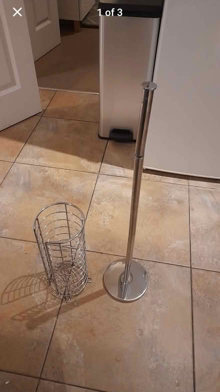 Photo of free 2 toilet roll holders chromed (Liversedge WF15) #2