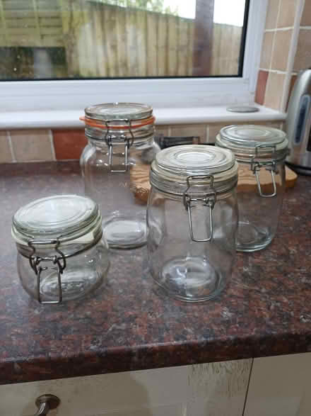 Photo of free 4 glass jars (Marldon TQ3) #1