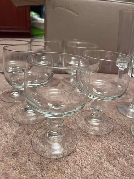 Photo of free Assorted wine and champagne glasses (Garston, Watford, Herts WD25) #3
